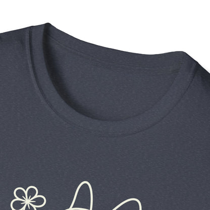 Floral Heart Frenchie W T-Shirt