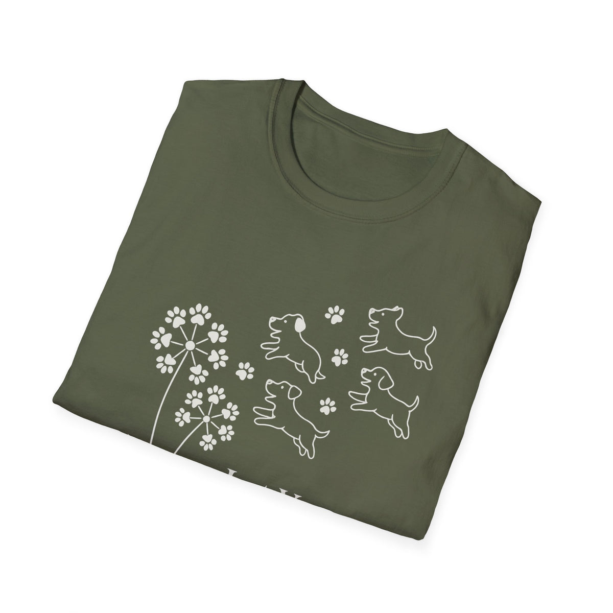 Paws Fly Floral W T-Shirt