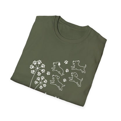 Paws Fly Floral W T-Shirt