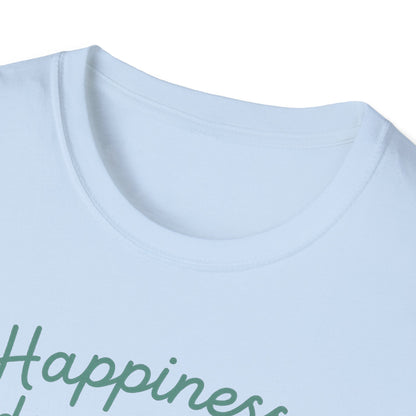Happiness Dog Flowers P T-Shirt