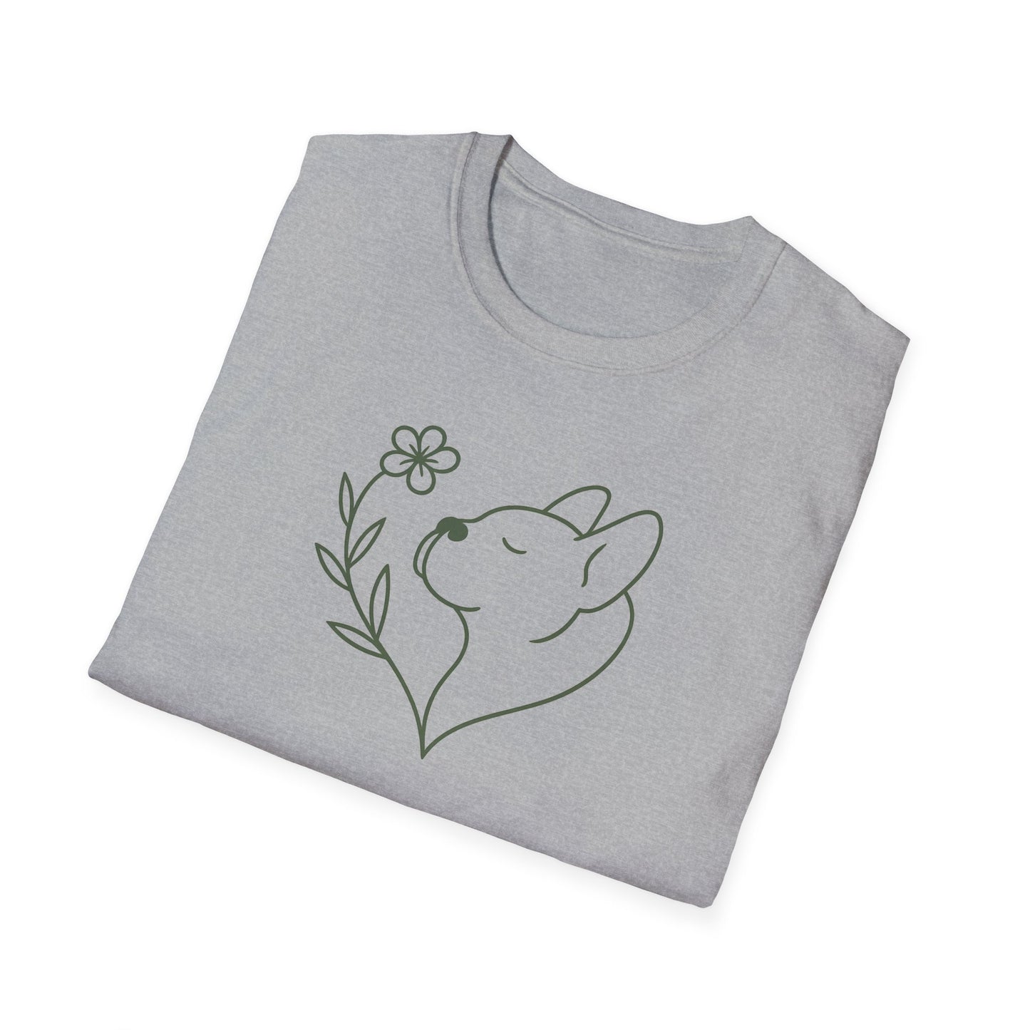 Floral Heart Frenchie G T-Shirt