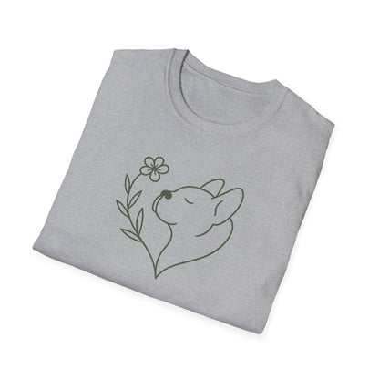 Floral Heart Frenchie G T-Shirt
