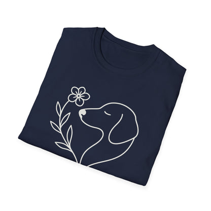 Floral Heart Dachshund W T-Shirt
