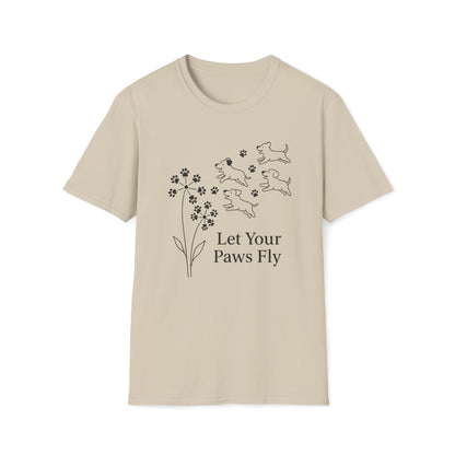 Paws Fly Floral B T-Shirt