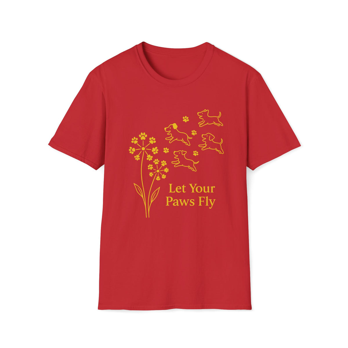 Paws Fly Floral G T-Shirt