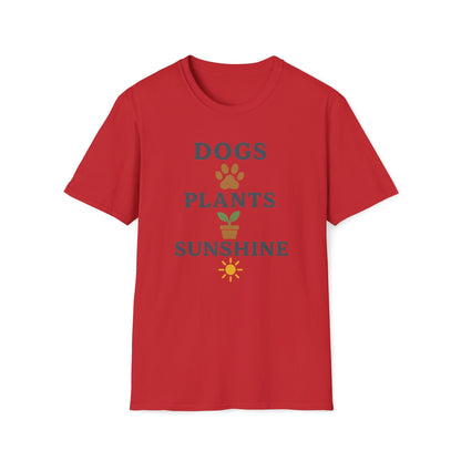 Dogs Plants Sunshine T-Shirt