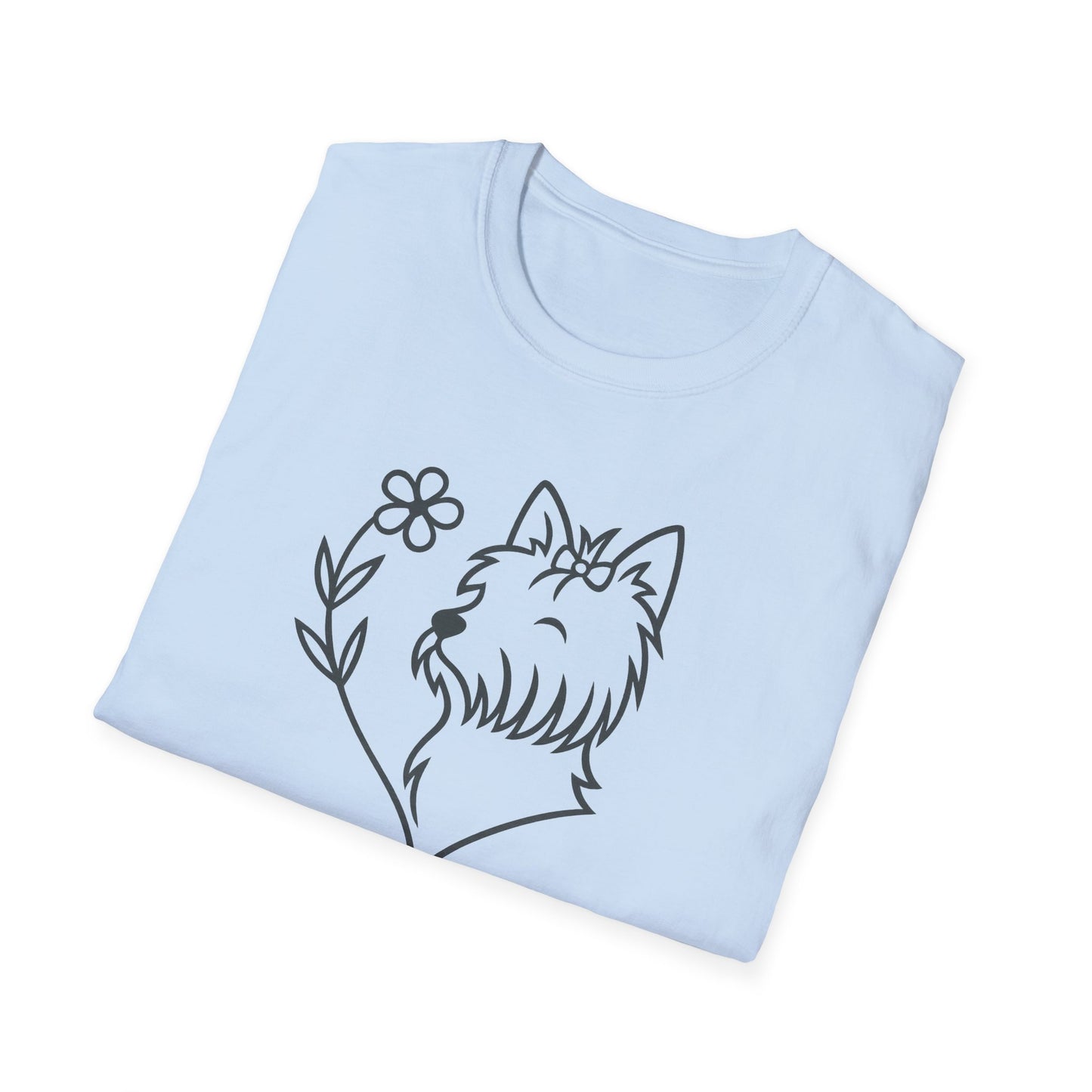 Floral Heart Yorkie B T-Shirt