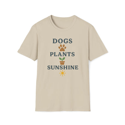 Dogs Plants Sunshine T-Shirt