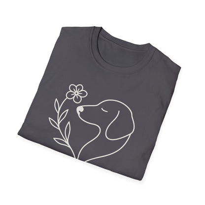 Floral Heart Dachshund W T-Shirt