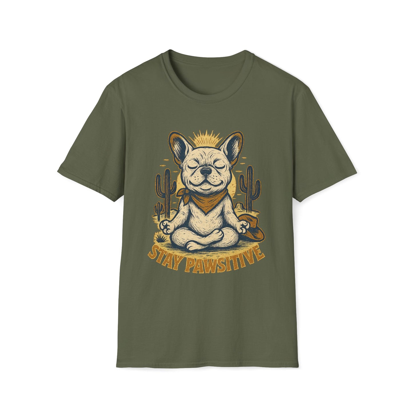 Stay Pawsitive Frenchie T-Shirt