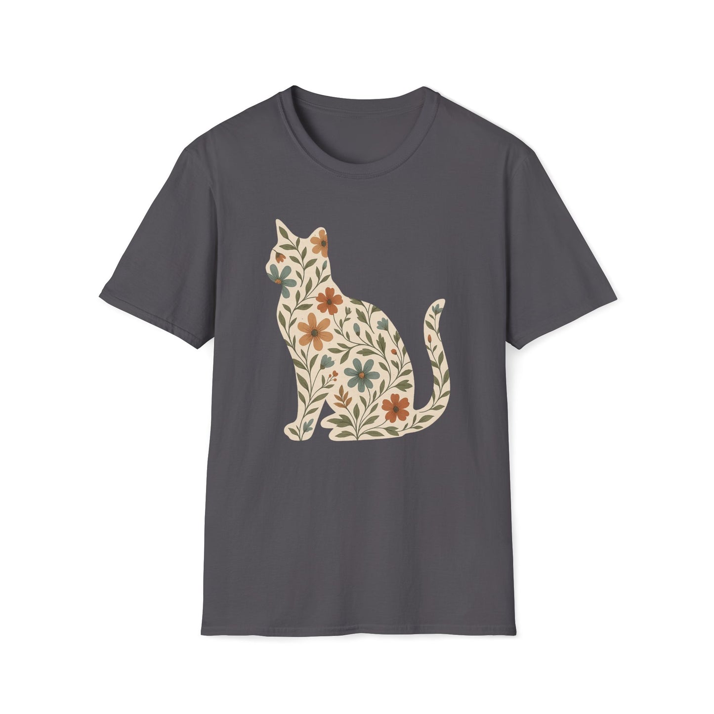 Floral Cat T-Shirt