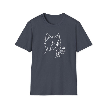 Floral Westie W T-Shirt
