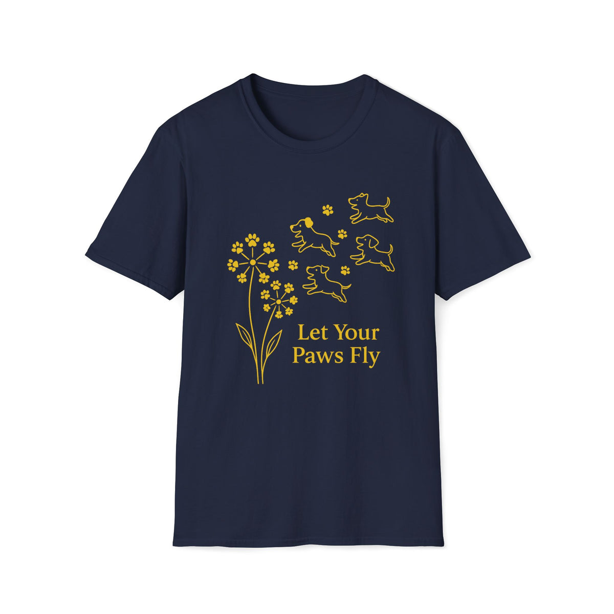 Paws Fly Floral G T-Shirt