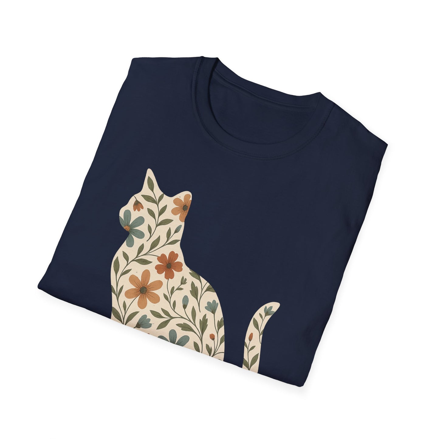 Floral Cat T-Shirt