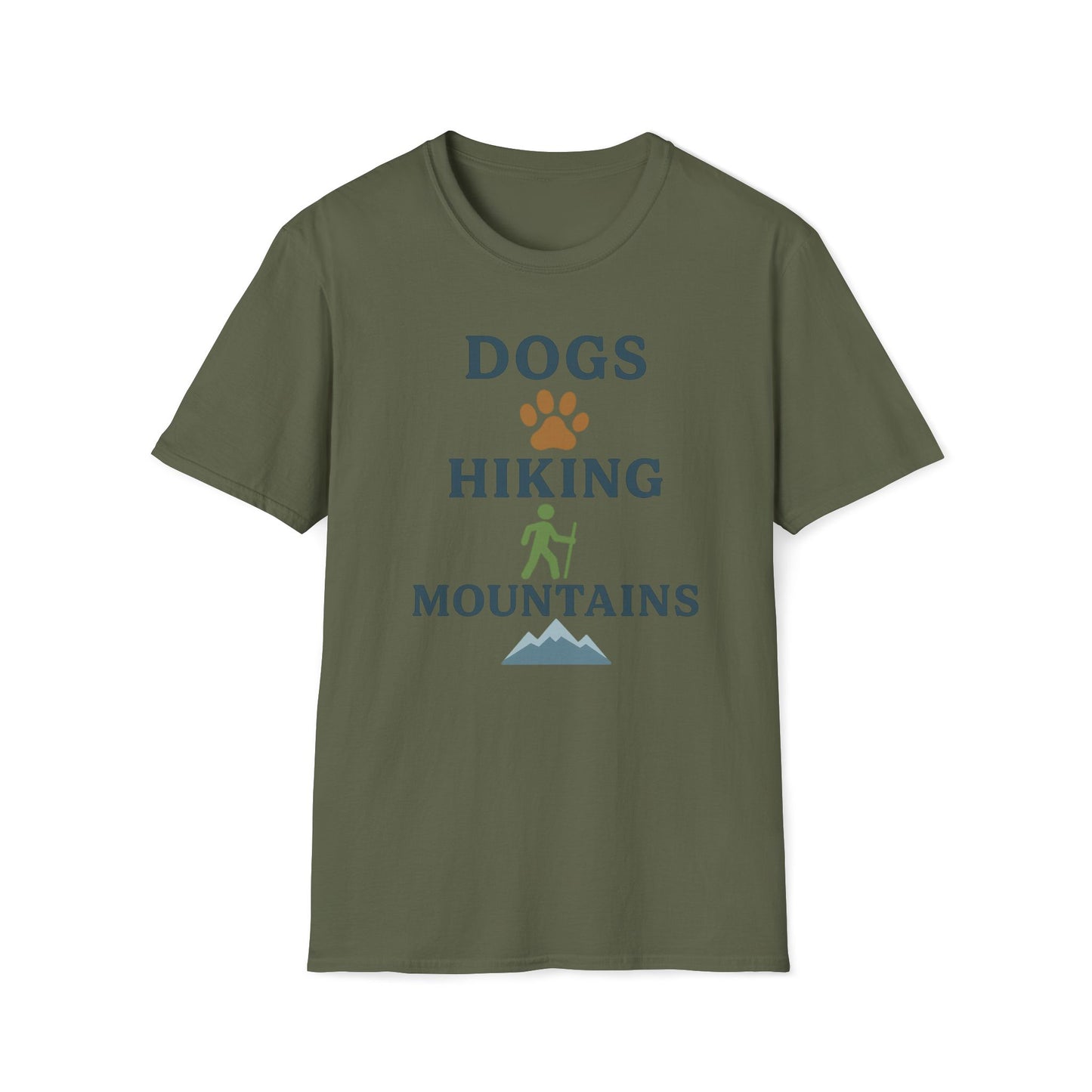Dogs Hiking Mountains T-Shirt