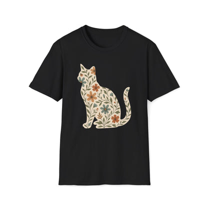 Floral Cat T-Shirt