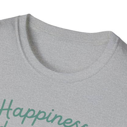 Happiness Dog Flowers P T-Shirt