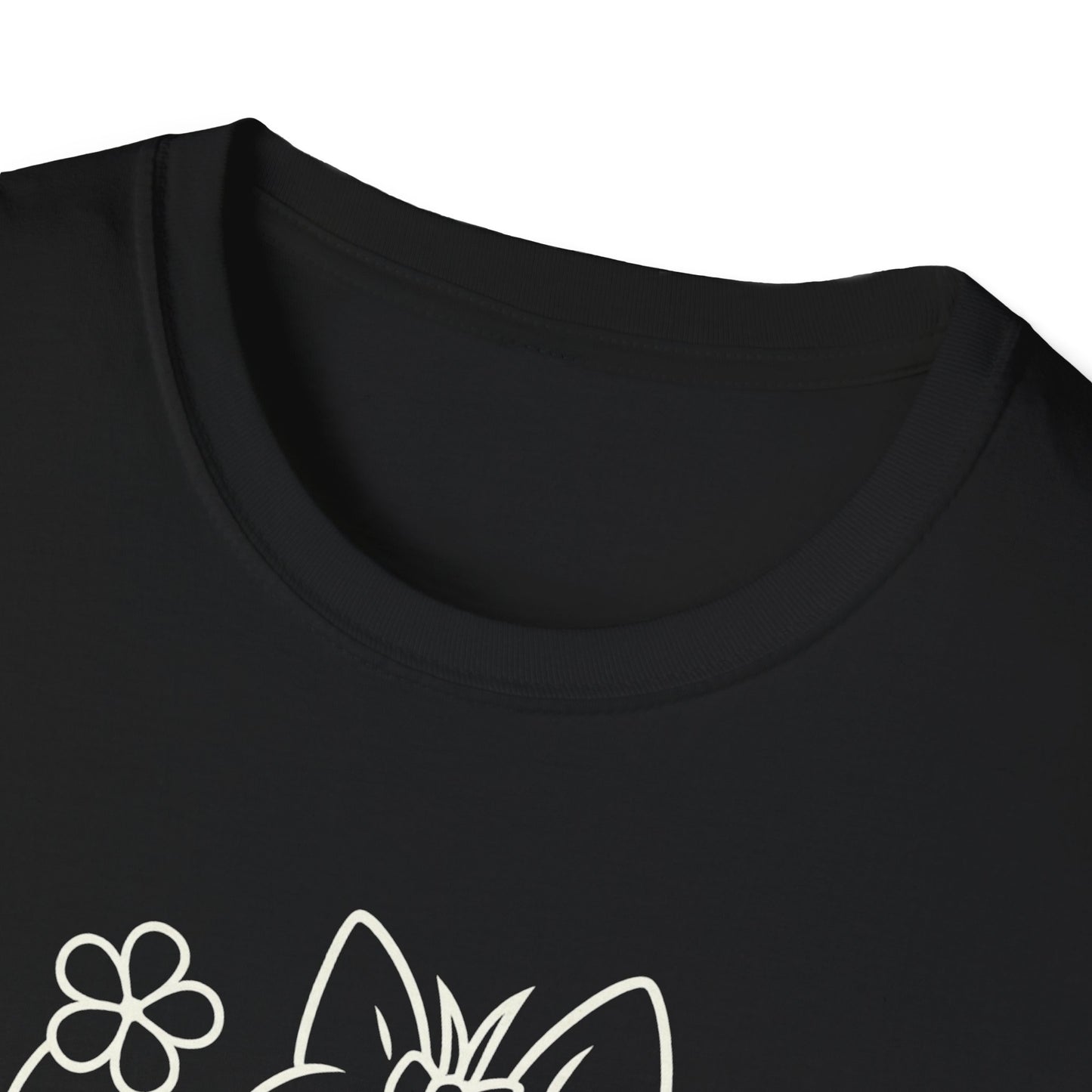 Floral heart Yorkie W T-Shirt