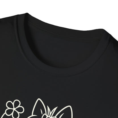 Floral heart Yorkie W T-Shirt