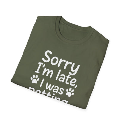 Petting Dog W T-Shirt