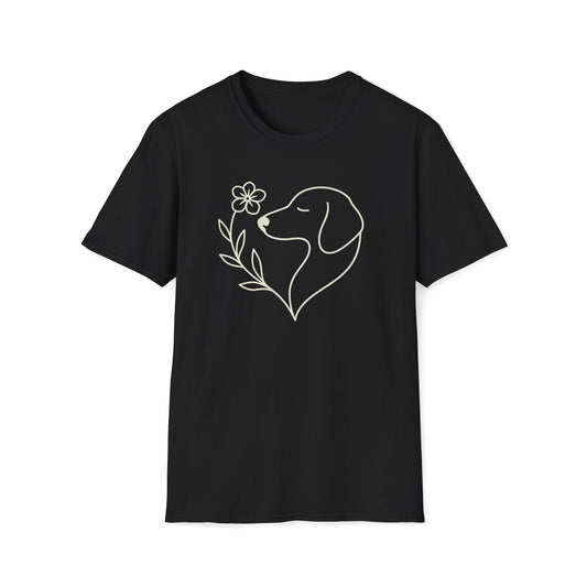Floral Heart Dachshund C T-Shirt