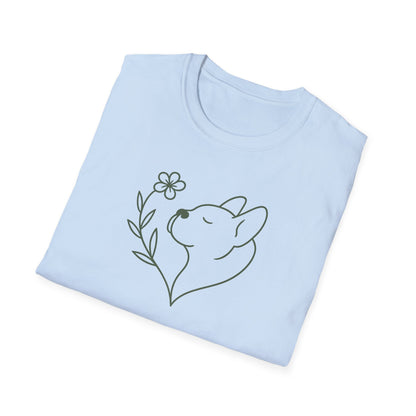 Floral Heart Frenchie G T-Shirt
