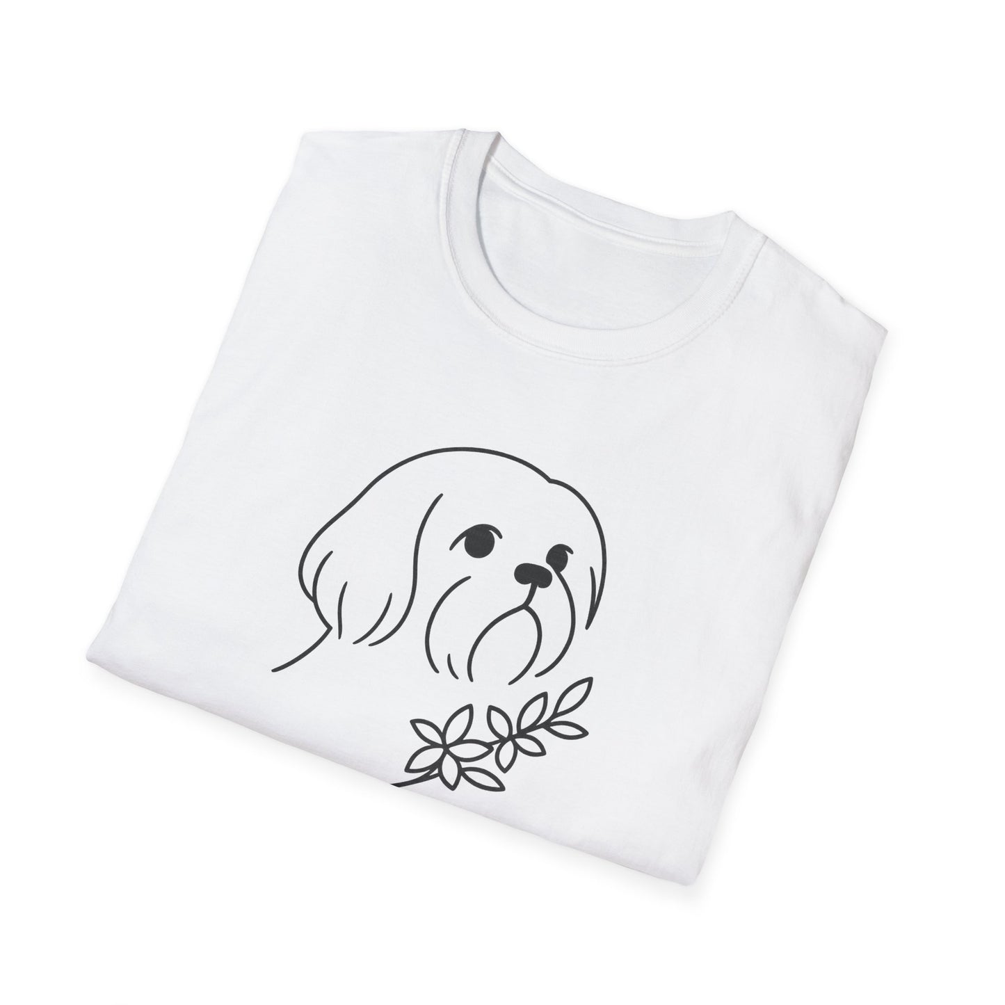 Floral Shih Tzu B T-Shirt