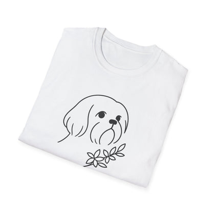Floral Shih Tzu B T-Shirt