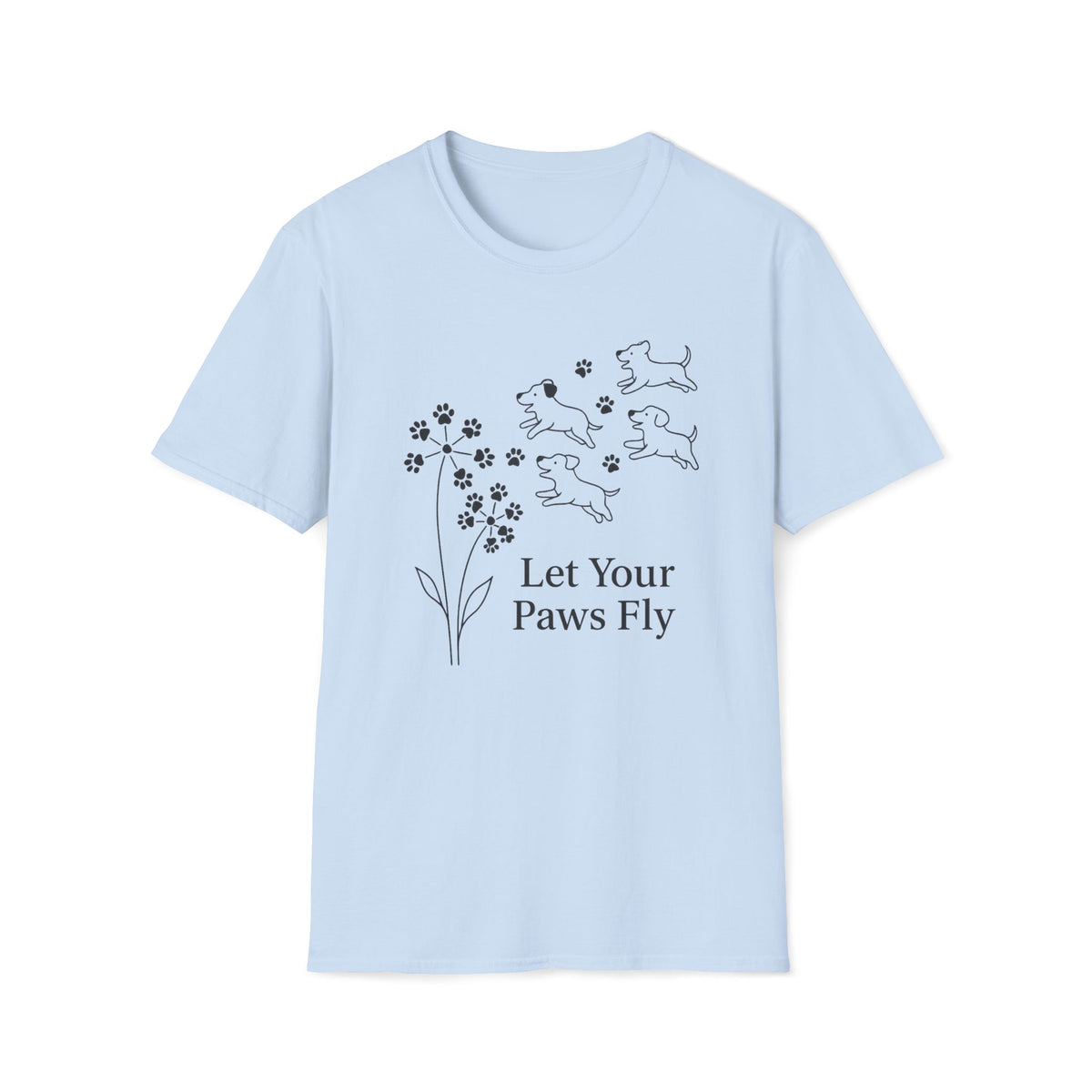Paws Fly Floral B T-Shirt