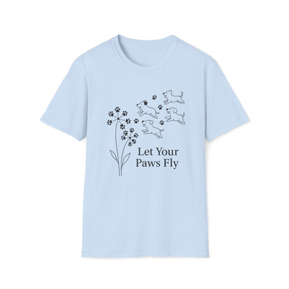 Paws Fly Floral B T-Shirt