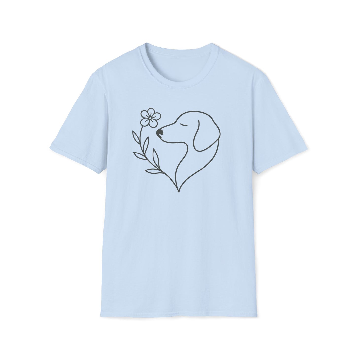 Floral Heart Dachshund B T-Shirt