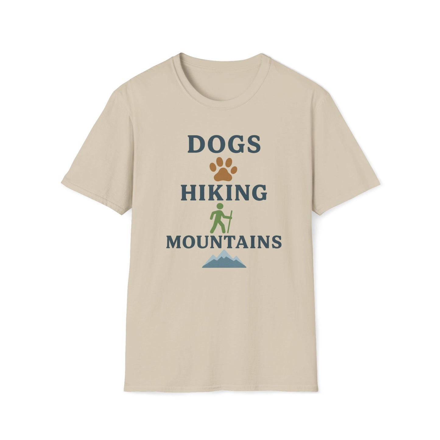 Dogs Hiking Mountains T-Shirt