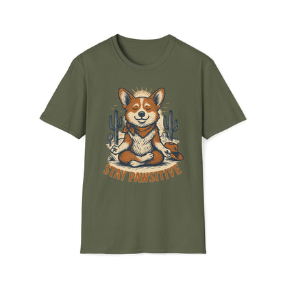 Stay Pawsitive Corgi T-Shirt