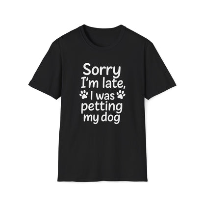 Petting Dog W T-Shirt
