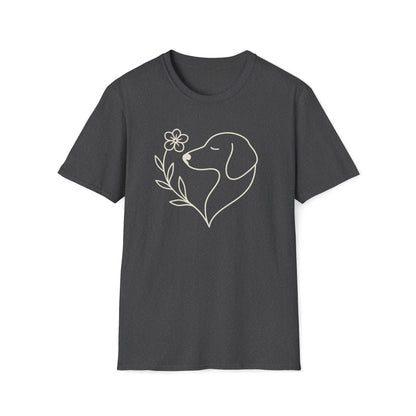 Floral Heart Dachshund C T-Shirt