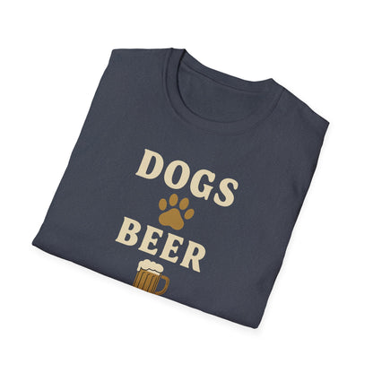 Dogs Beer Football T-Shirt
