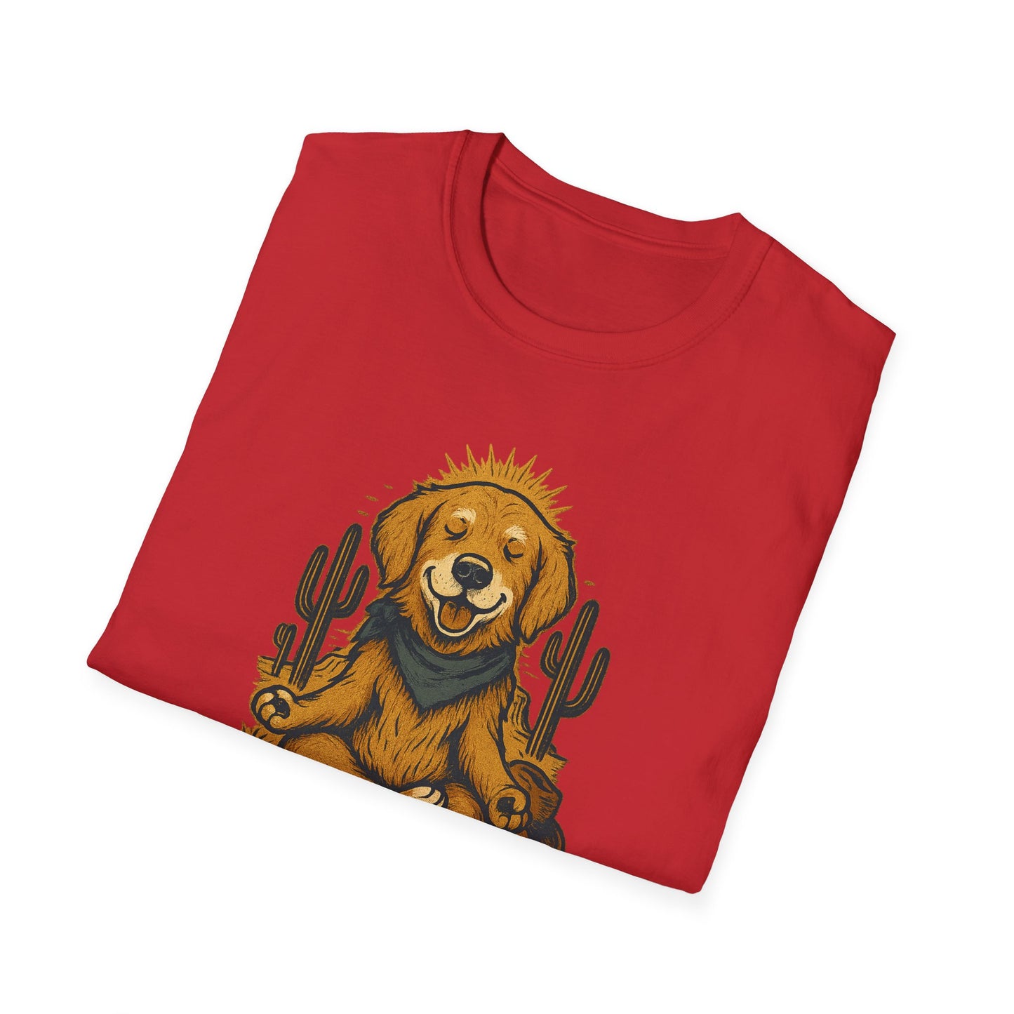 Stay Pawsitive Golden T-Shirt