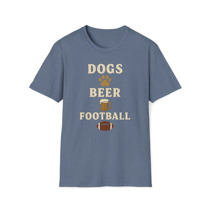 Dogs Beer Football T-Shirt