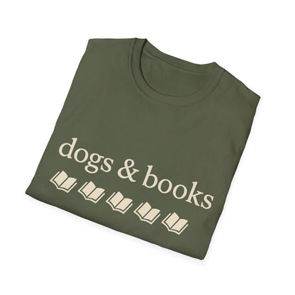 Dogs & Books T-Shirt