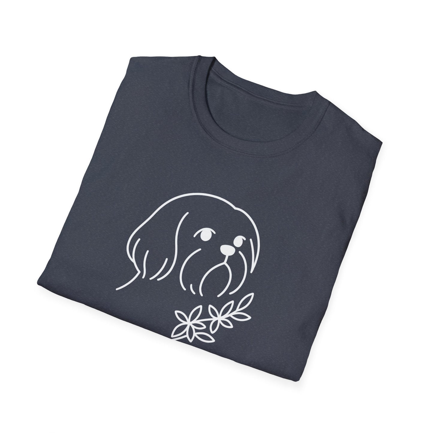 Floral Shih Tzu W T-Shirt