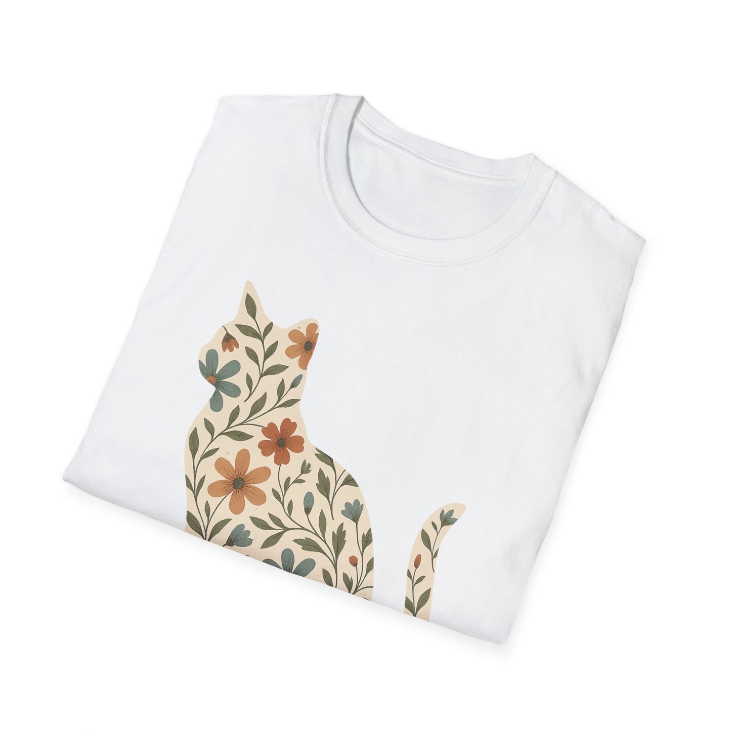 Floral Cat T-Shirt