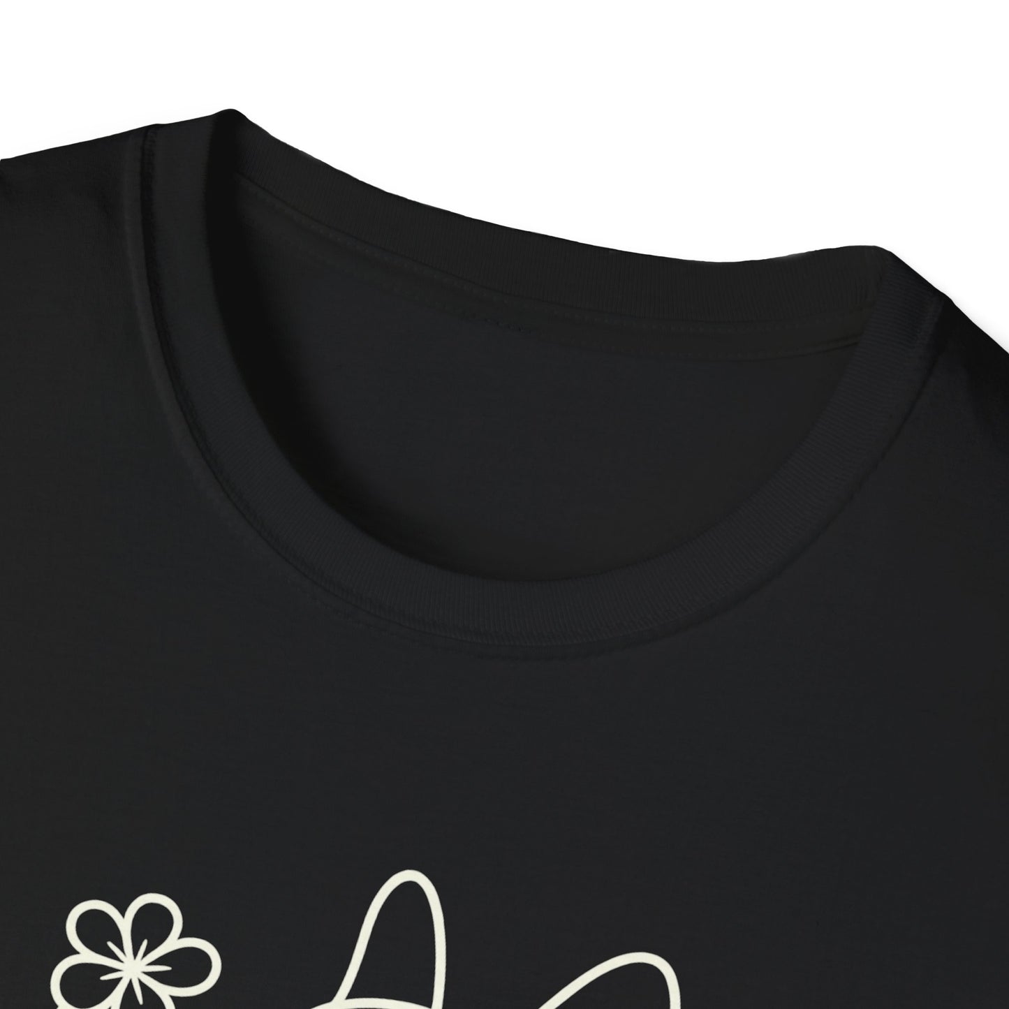 Floral Heart Frenchie W T-Shirt