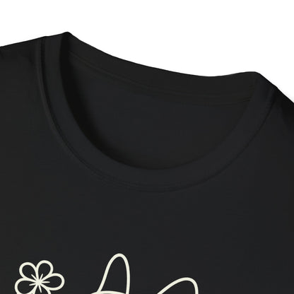 Floral Heart Frenchie W T-Shirt