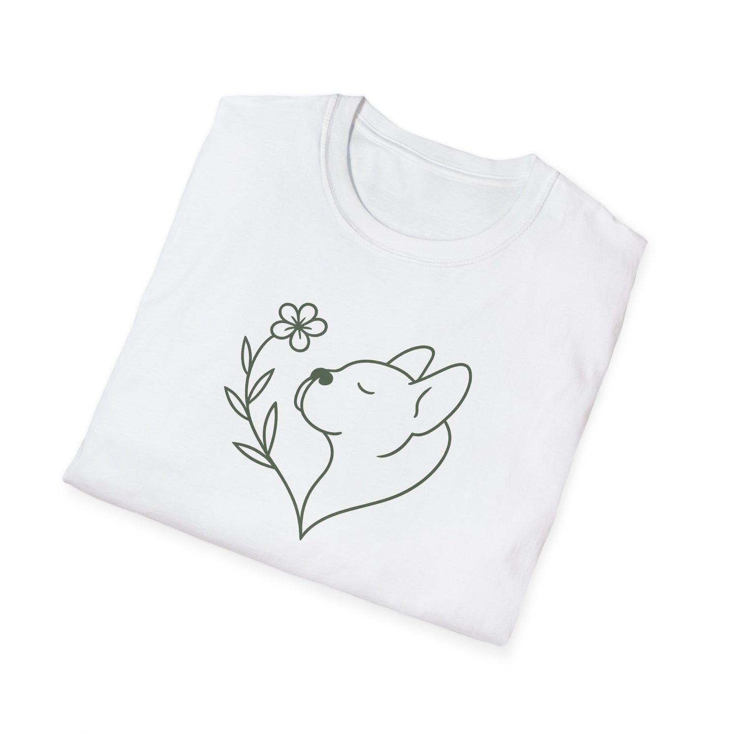 Floral Heart Frenchie G T-Shirt