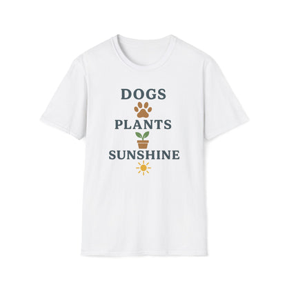 Dogs Plants Sunshine T-Shirt