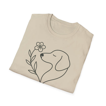 Floral Heart Dachshund B T-Shirt