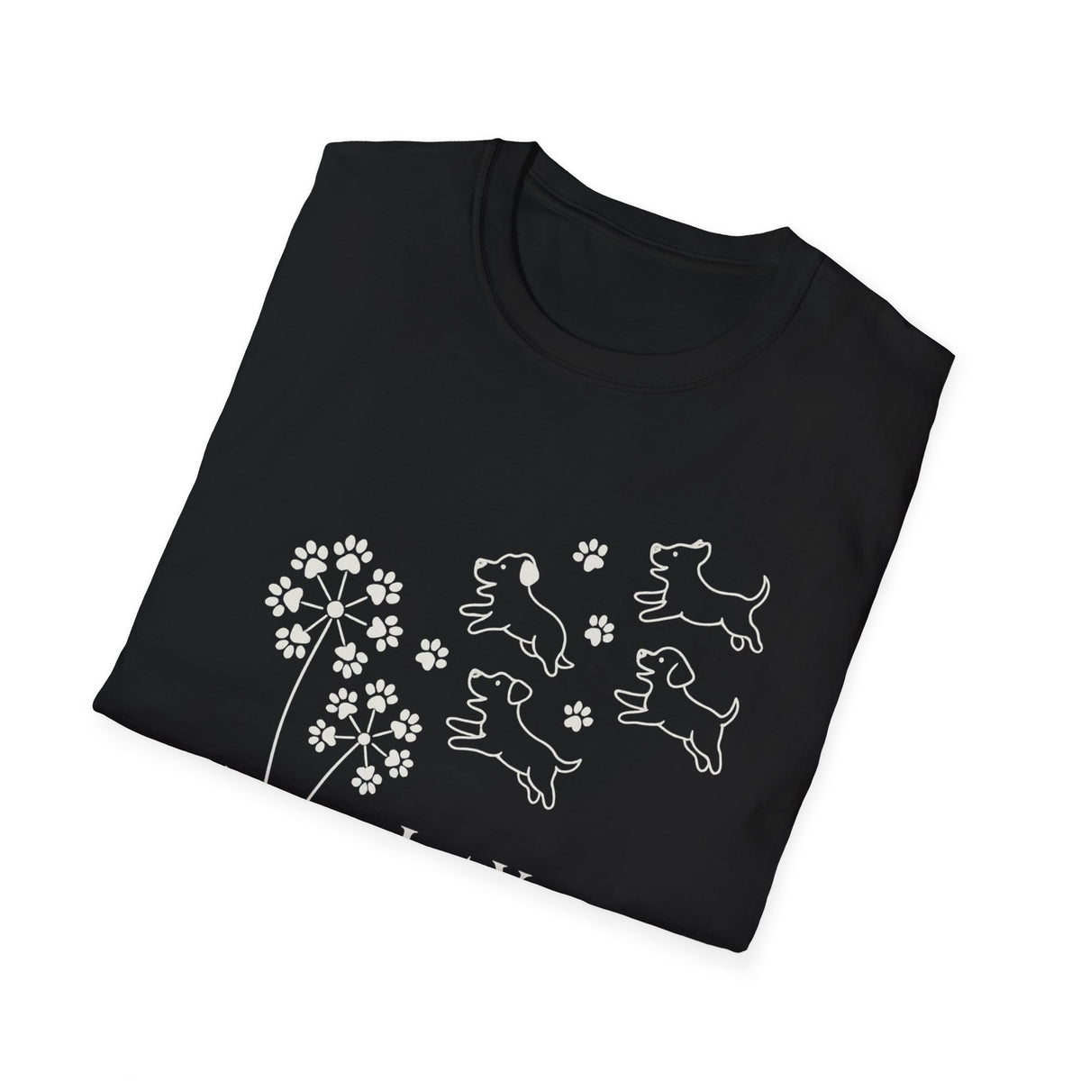 Paws Fly Floral W T-Shirt