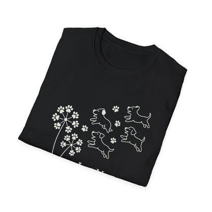 Paws Fly Floral W T-Shirt