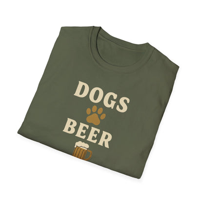 Dogs Beer Football T-Shirt