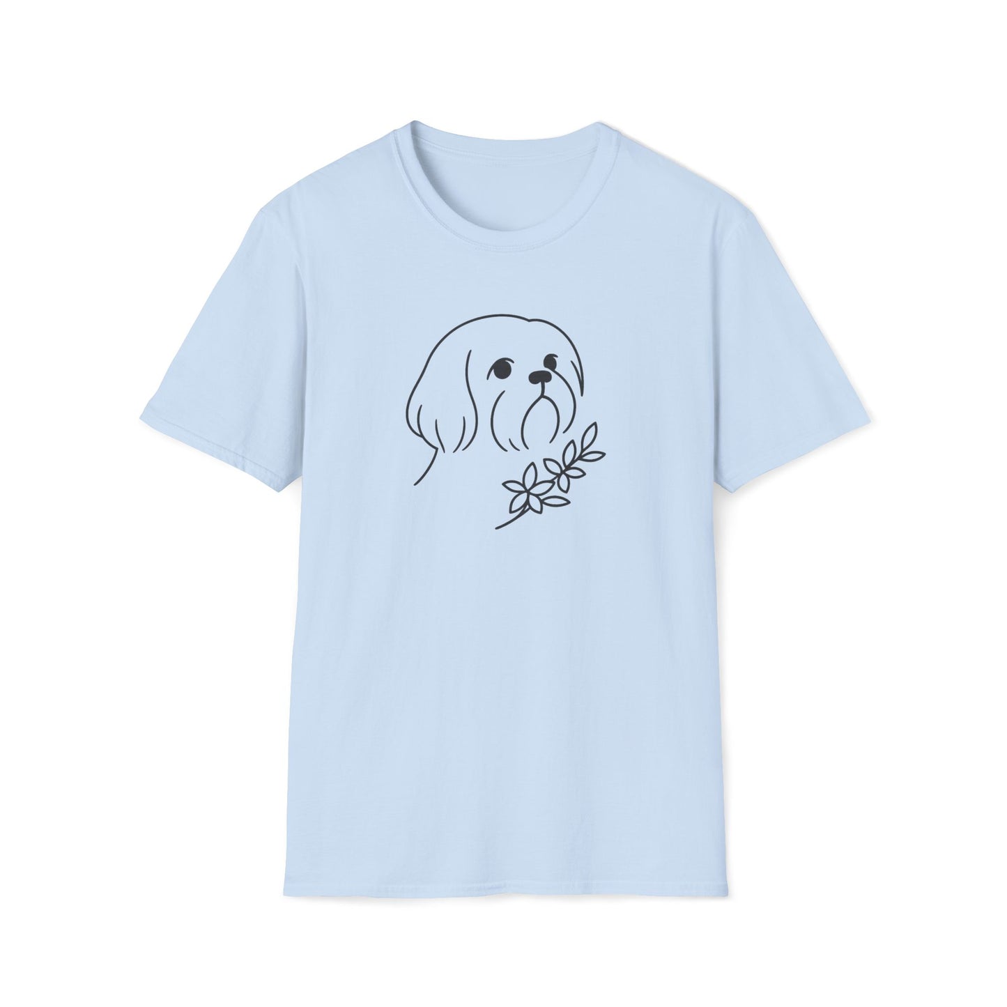 Floral Shih Tzu B T-Shirt